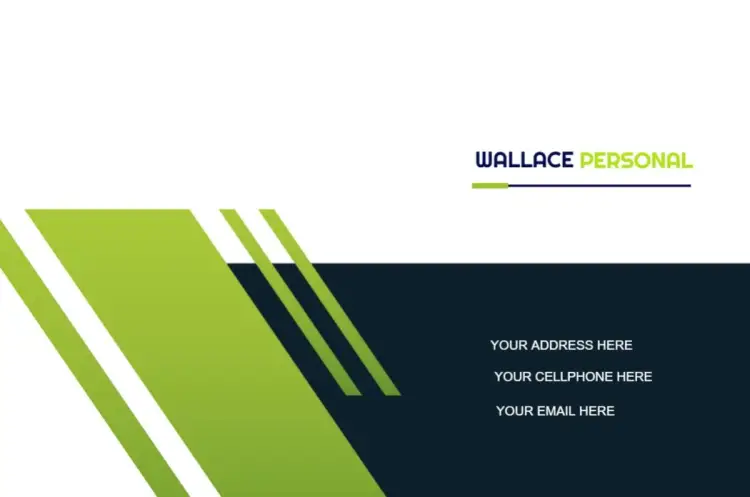 Business Card Back Strength White invitation