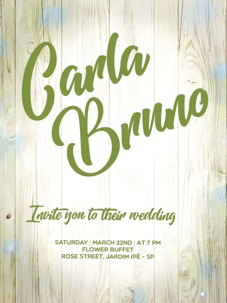 Invitation Foliage Wedding – Wedding theme foliage, green, white, minimalist, rustic, elegant