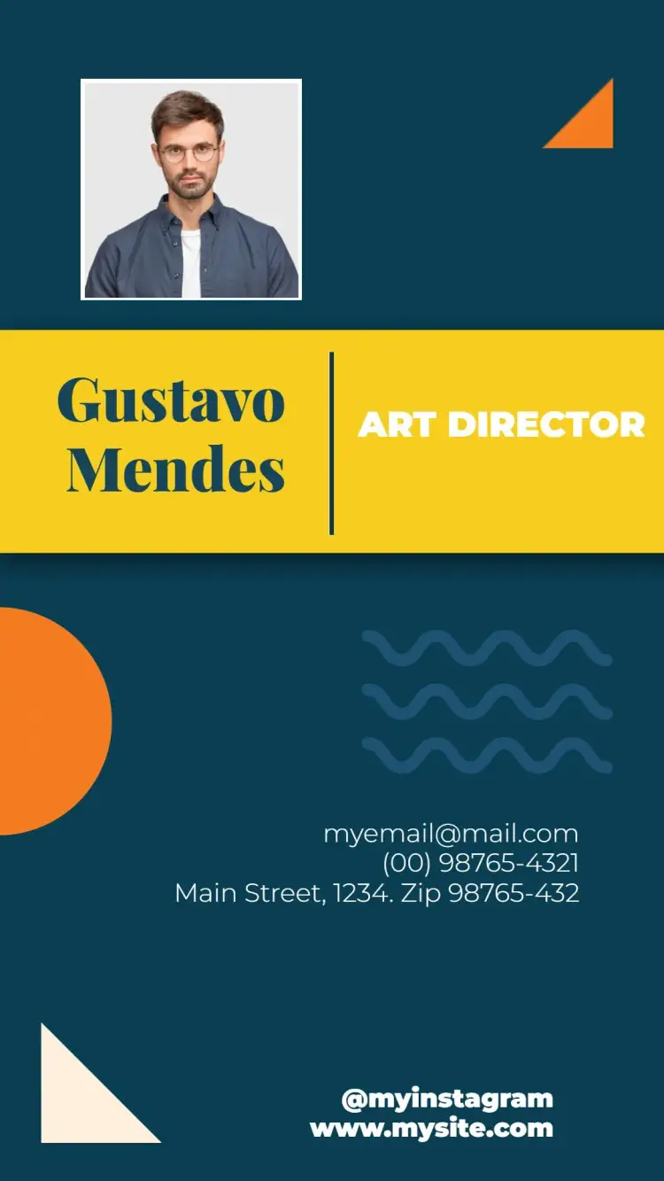 Digital Business Card - Professional Art Director invitation