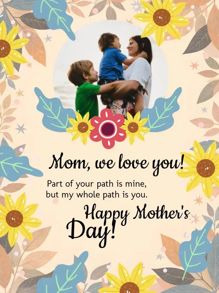 Mother's Day Photo Card Pink invitation