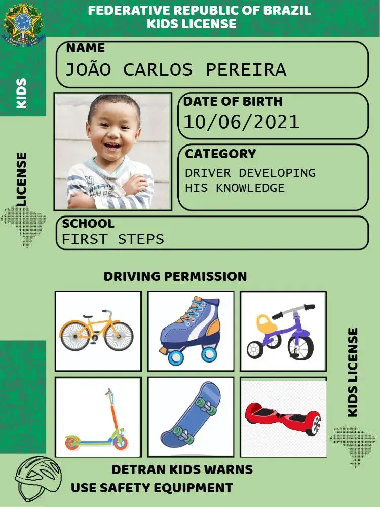 Invitation Children's ID with Pedagogical Photo – Kids' Birthday Party theme fun, colorful, educational, childlike, modern
