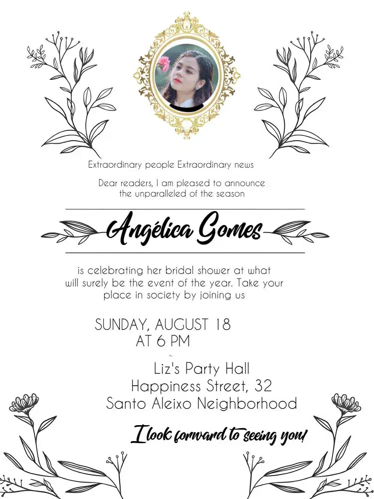 Bridgerton Lady Whistledowns Bridal Shower Tea With Gossip Photo invitation