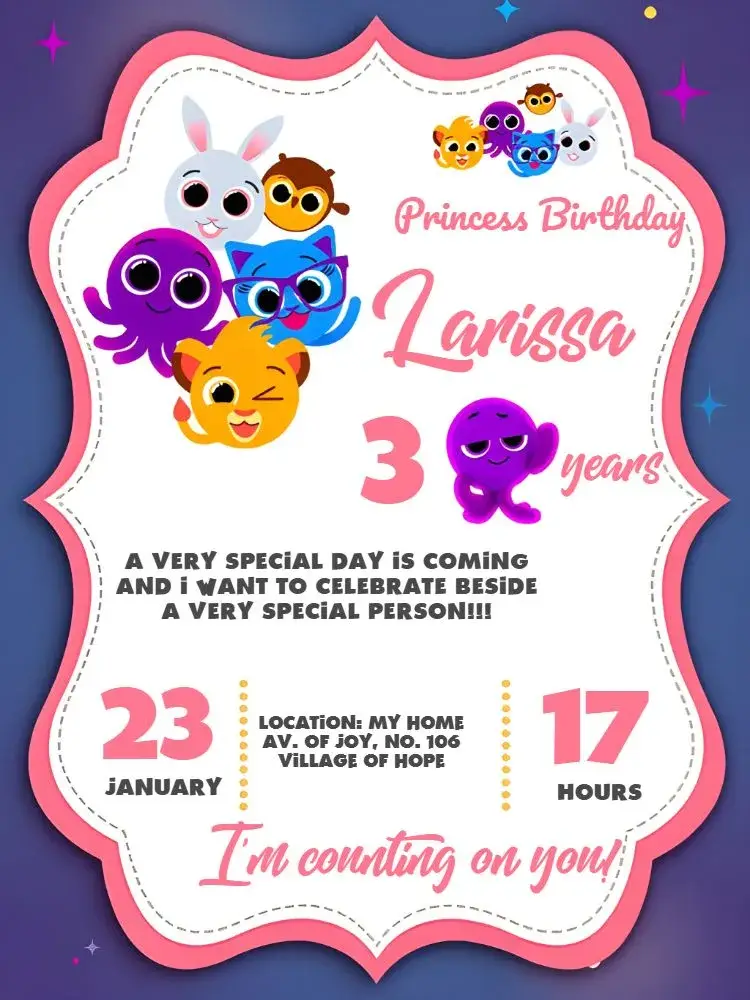 Bolofofos Frame invitation