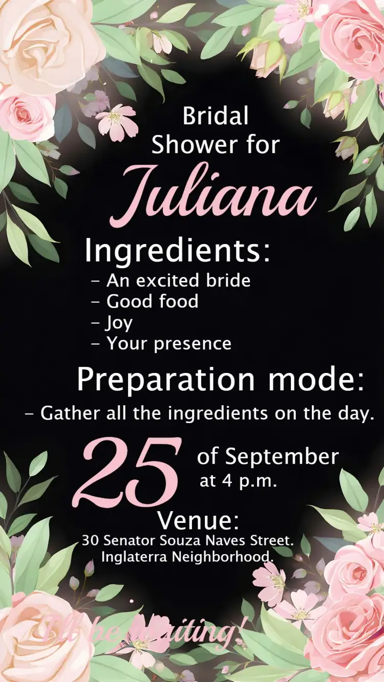 Invitation Floral Bridal Shower for the Couple – Bridal Shower theme floral, romantic, colorful, elegant, modern
