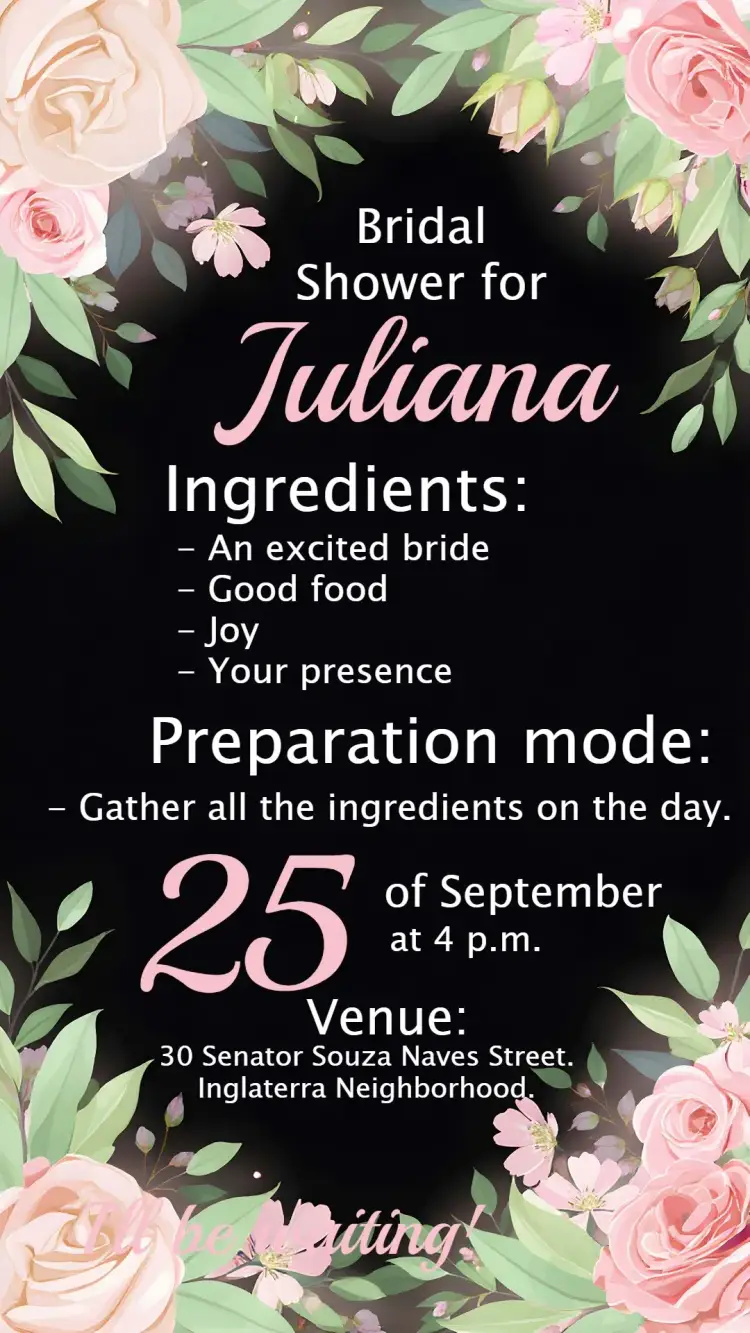 Floral Bridal Shower for the Couple invitation