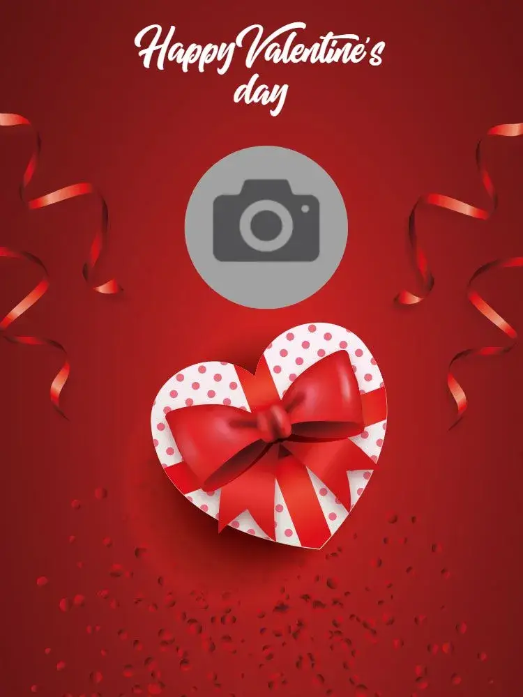 Valentine's Day Confetti Card invitation