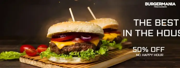 Invitation Banner For Burger Joint Snack – Most searched for theme modern, minimalist, urban, black and gray, fun, sustainable