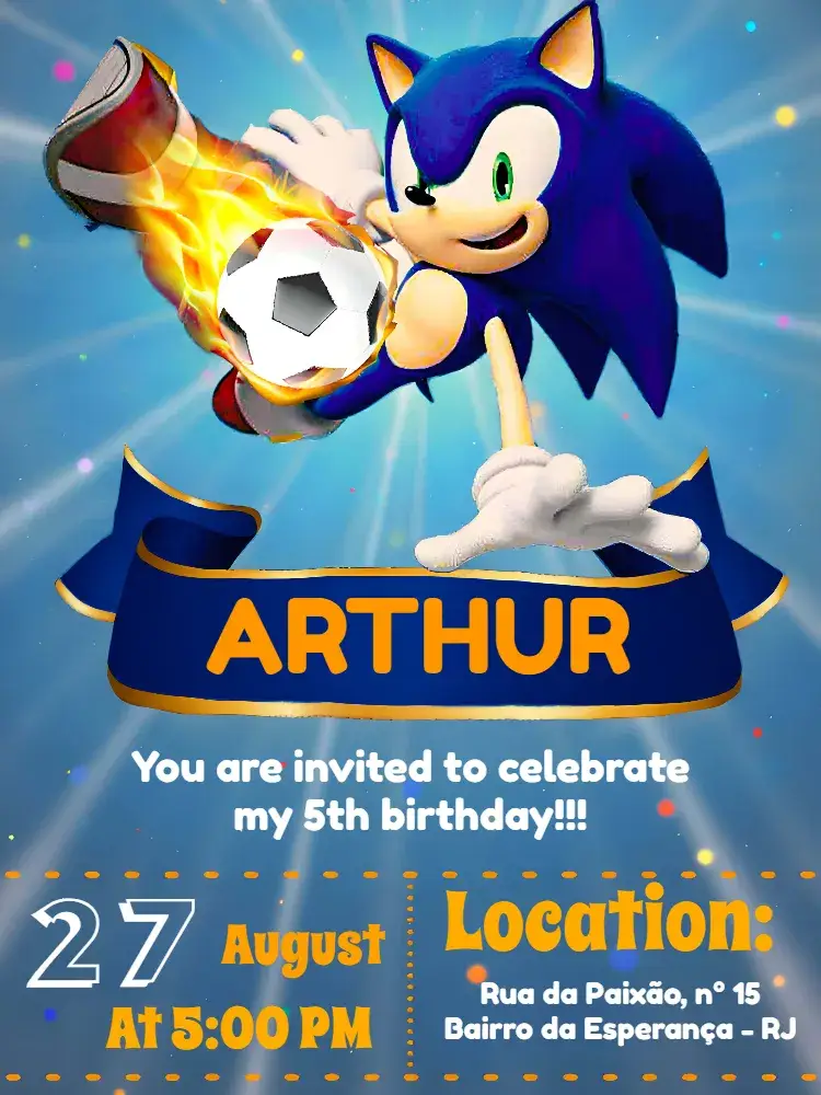 Sonic Digital invitation