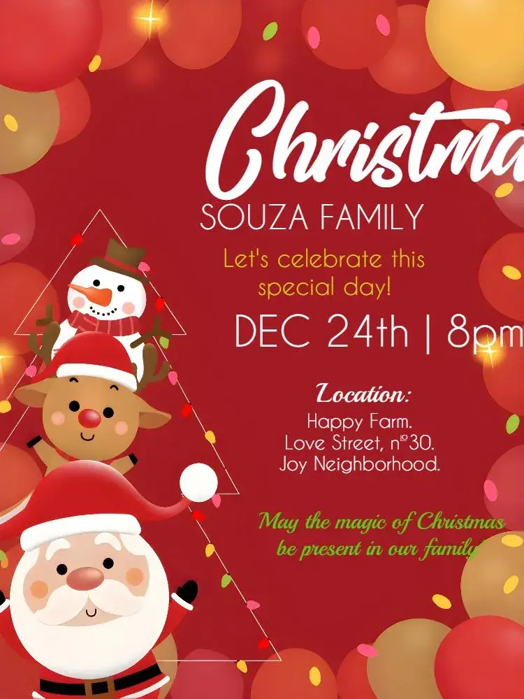 Family Christmas Meeting invitation