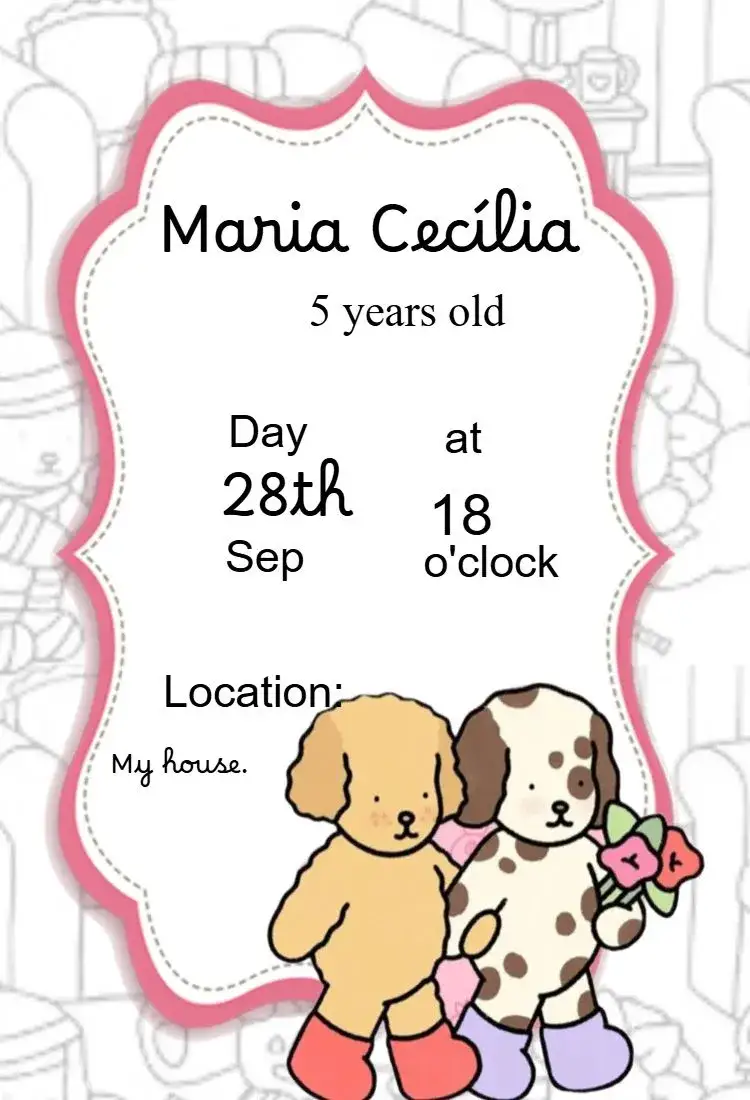 Invitation Bobbie Goods Invitation – Sweet 15 theme colorful, fun, playful, modern, thematic, youthful