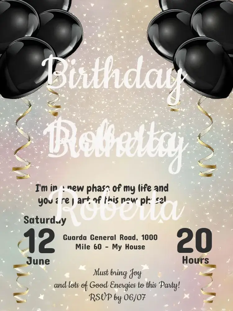 18 Years Party invitation