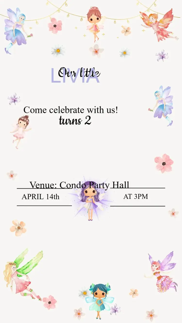 Fairy Birthday Invitation