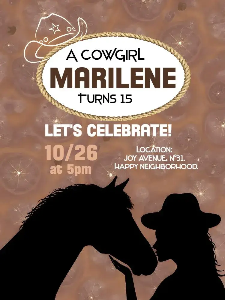 Boiadeira Cowgirl Country Hat invitation