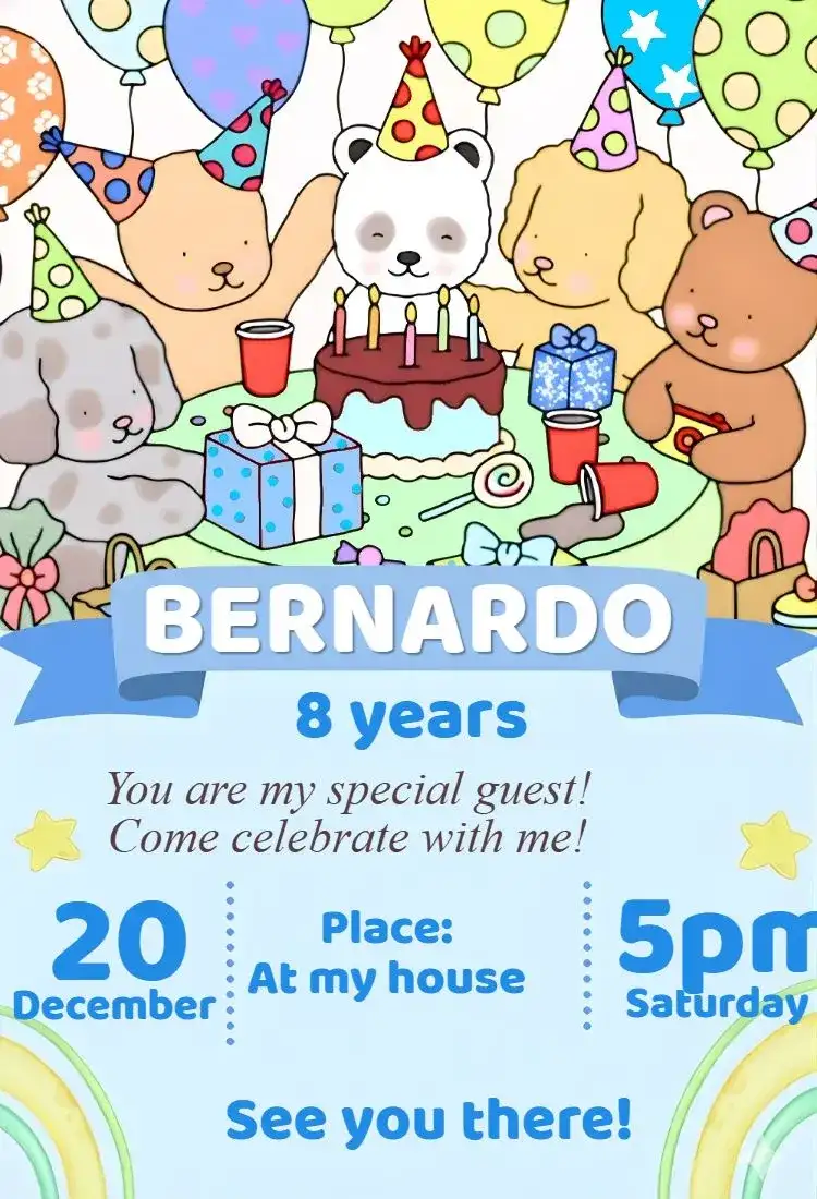 Bobbie Goods Candy Color Digital Invitation