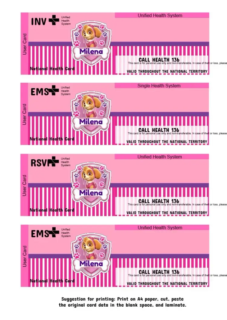 White Paw Patrol Skye Card invitation
