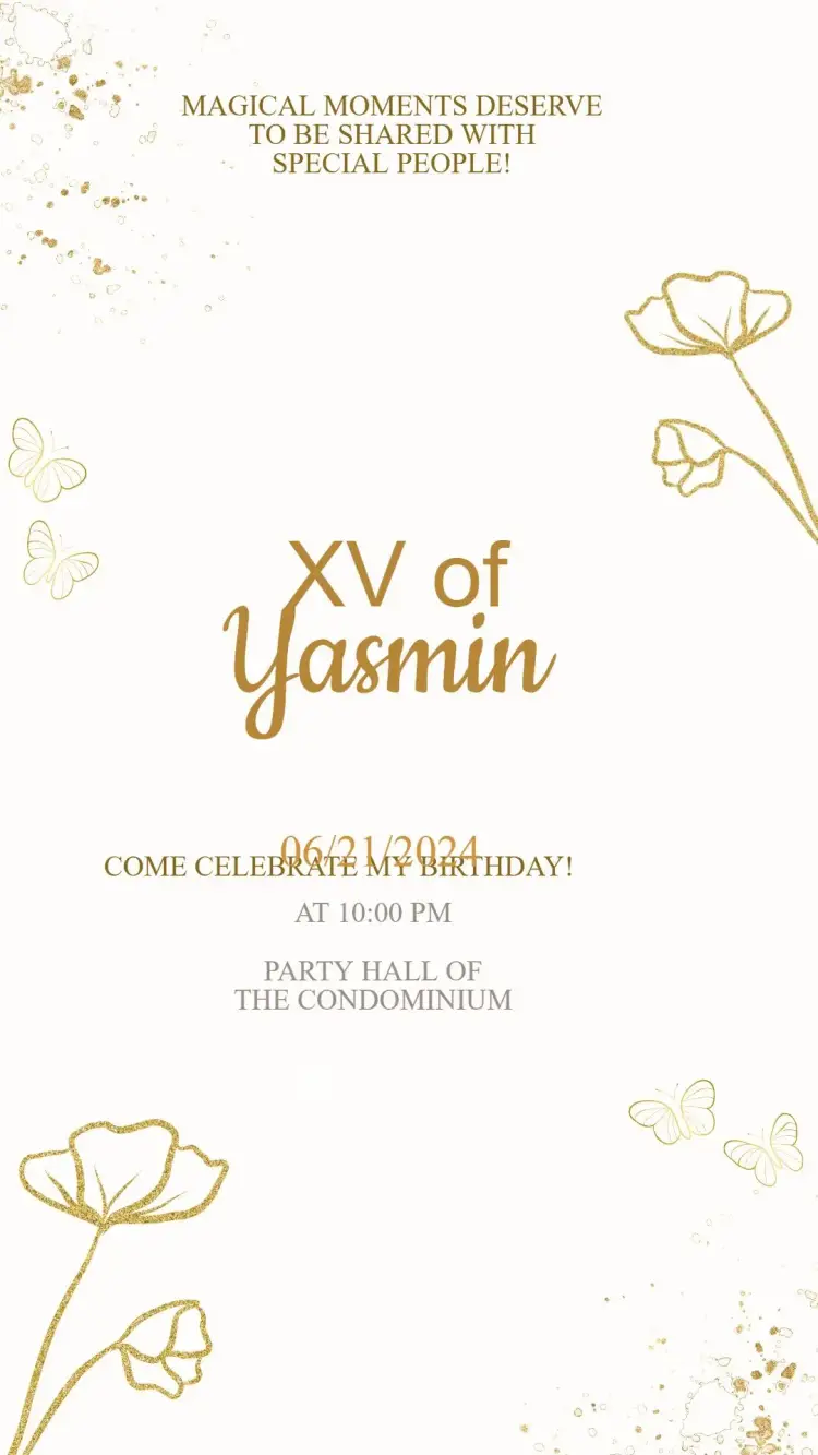 15th Birthday Invitation