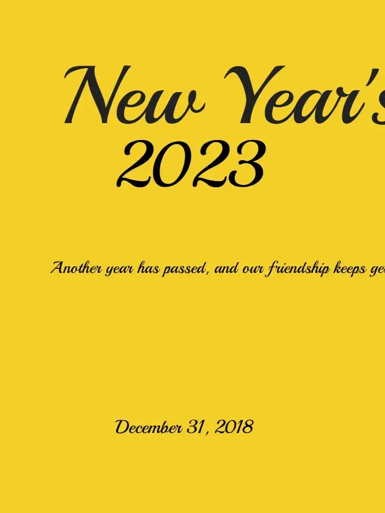Golden New Year's Eve 2023 Celebration