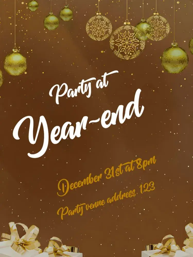 New Year's Eve invitation