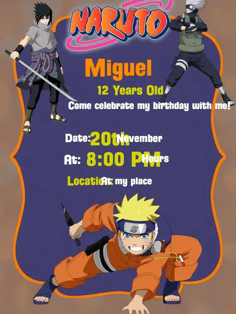 White Naruto... invitation