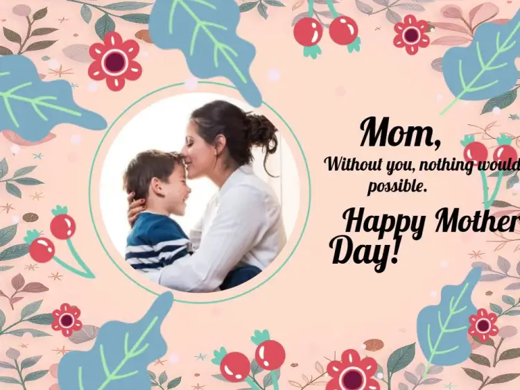 Mother's Day Photo Card Pink invitation