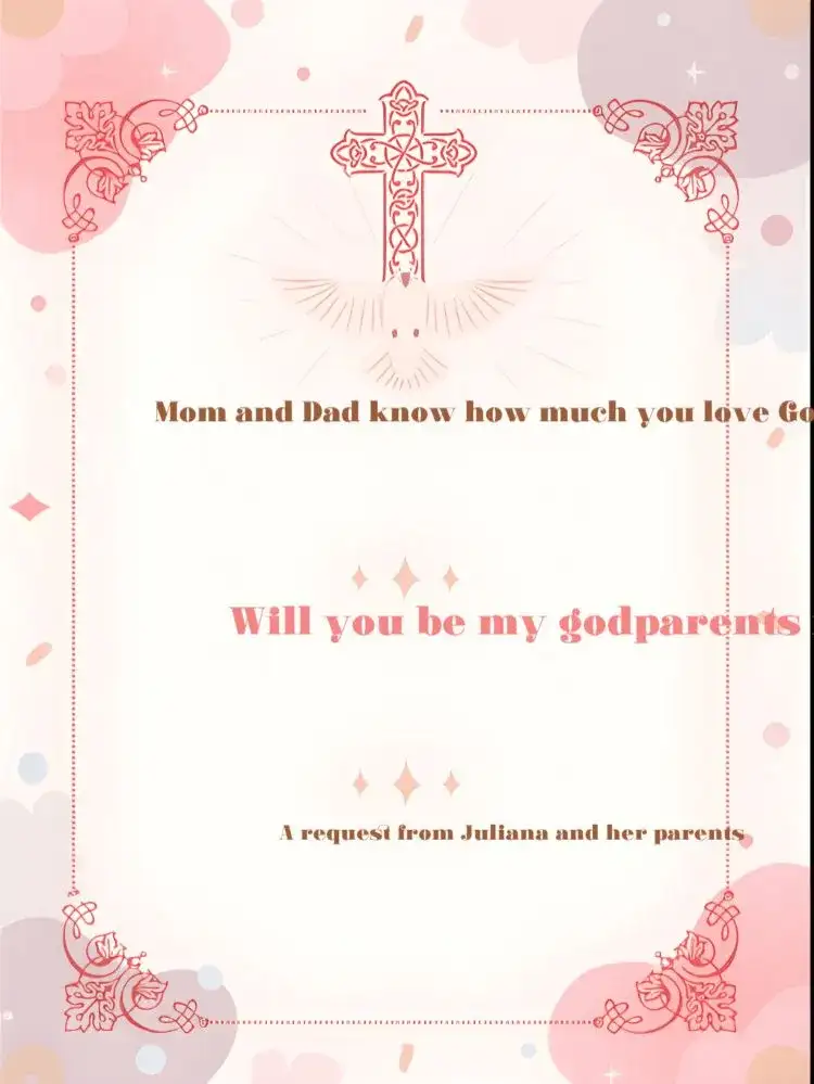 Brown Baptism Godparents
