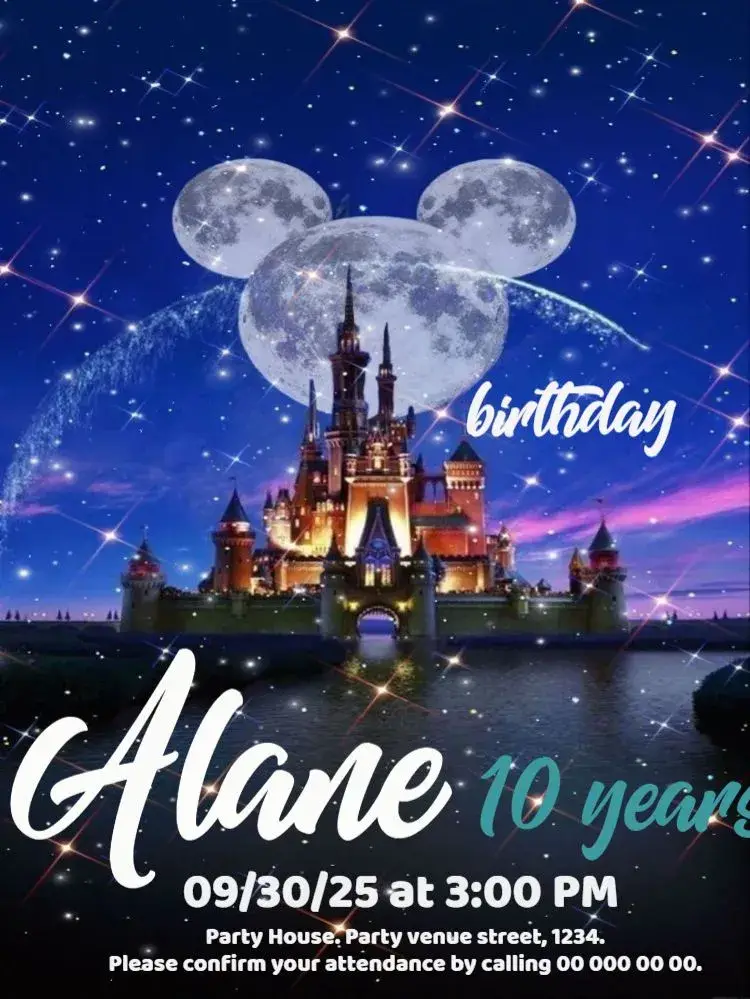 Princess For Editing Whatsapp invitation