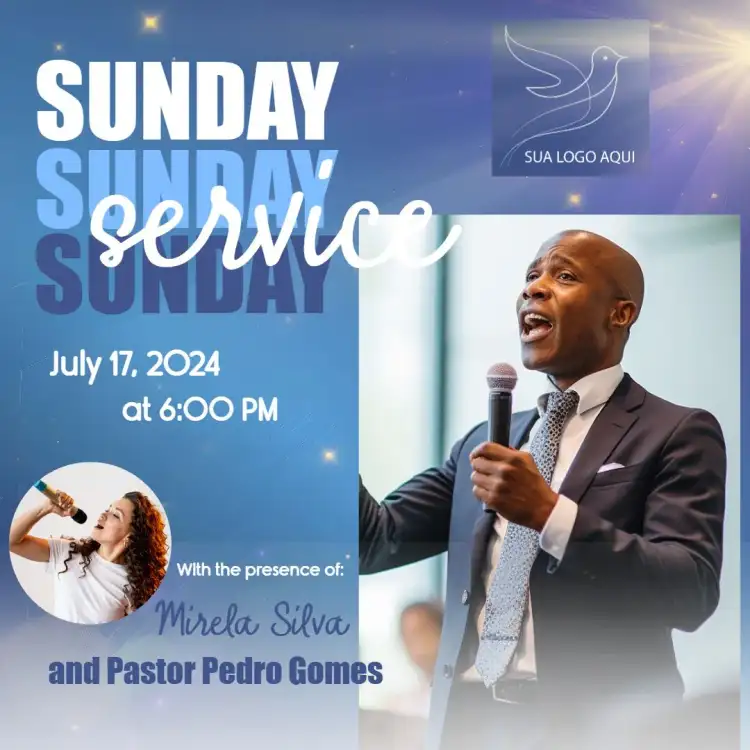 Art For Church Worship Service With Pastor Photo