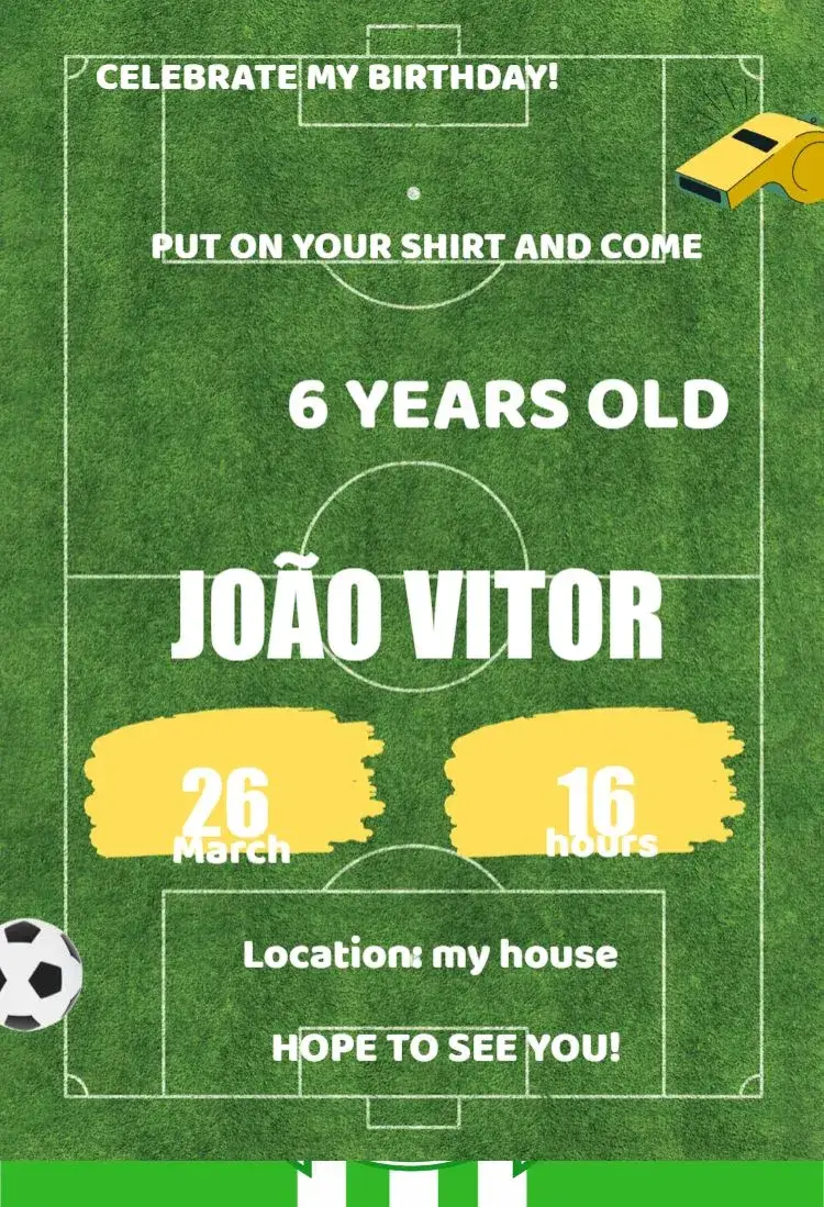 Whistle And Grass Teams invitation