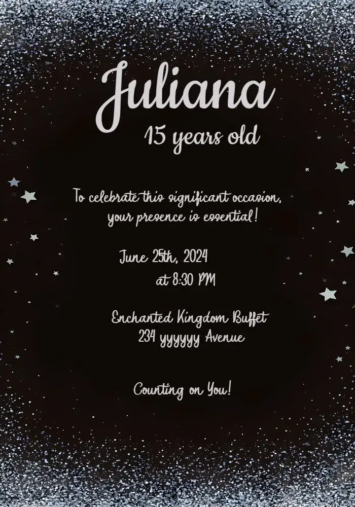 Invite 15th Green Anniversary editable and customizable
