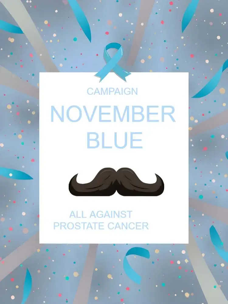 For Men's Blue November invitation