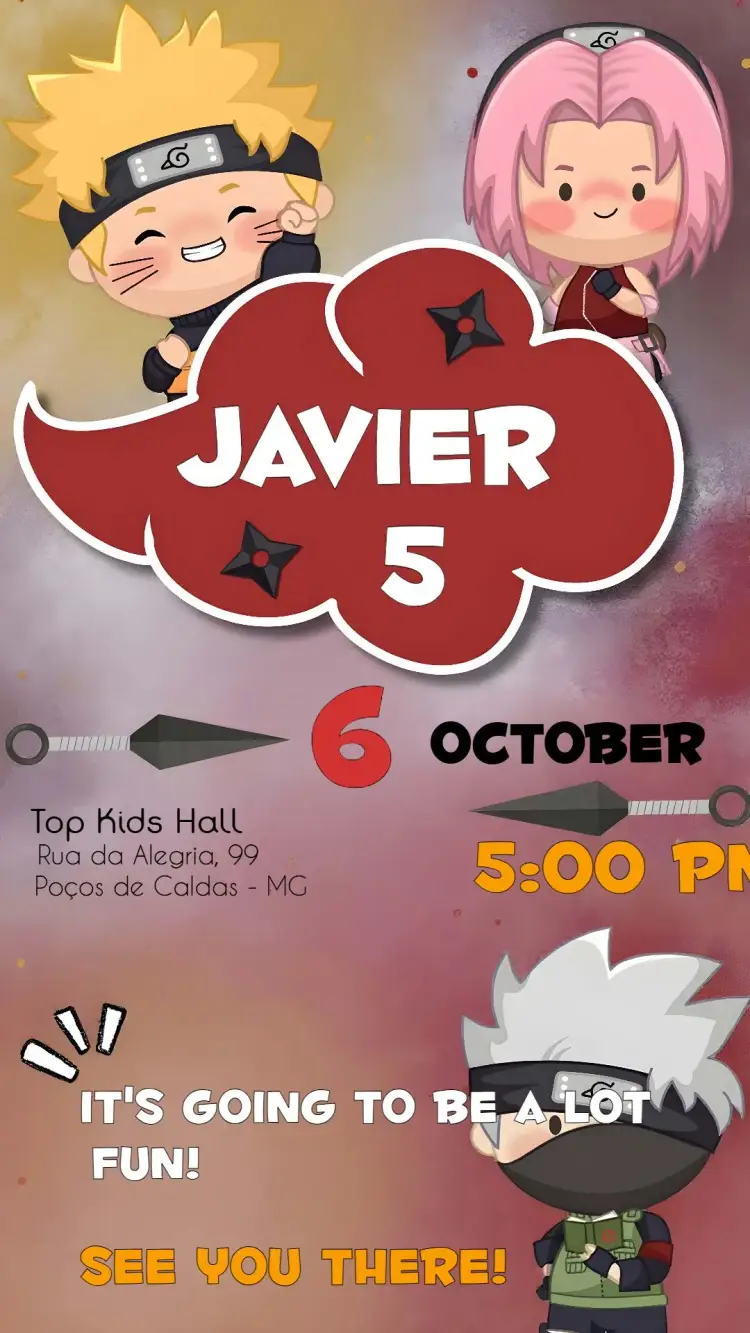 Invite Naruto And Sakura Ninja