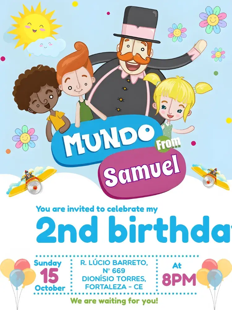 Mundo Bita Logo invitation