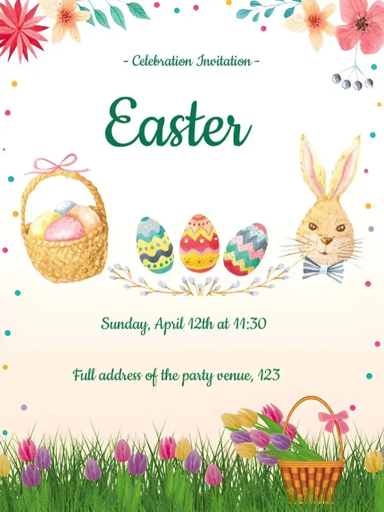 Easter Chocolate invitation