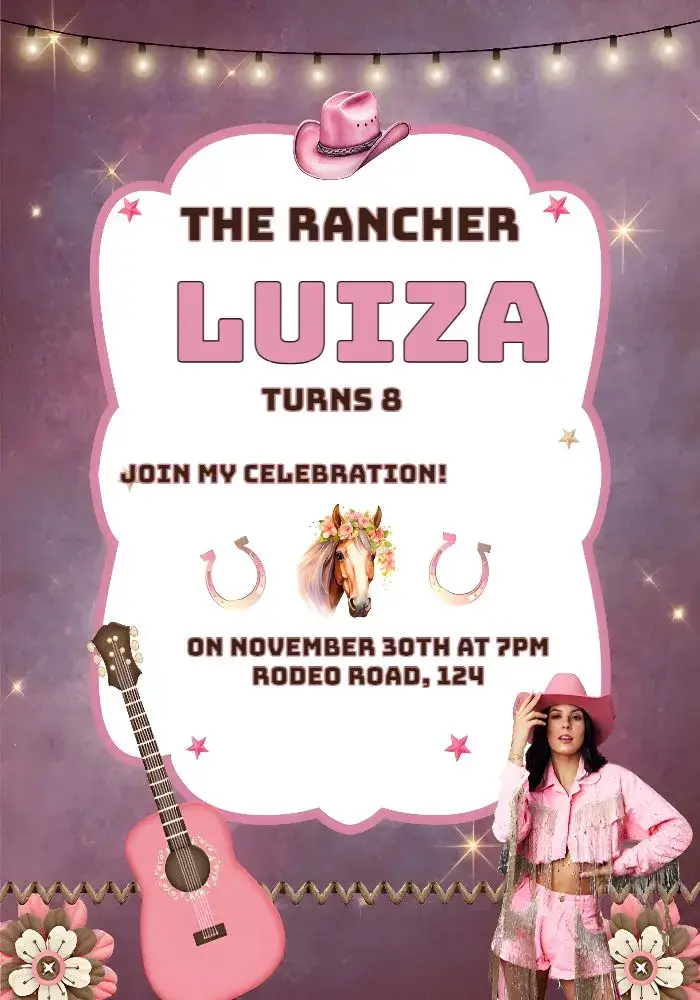 Ana Castela Rodeo invitation