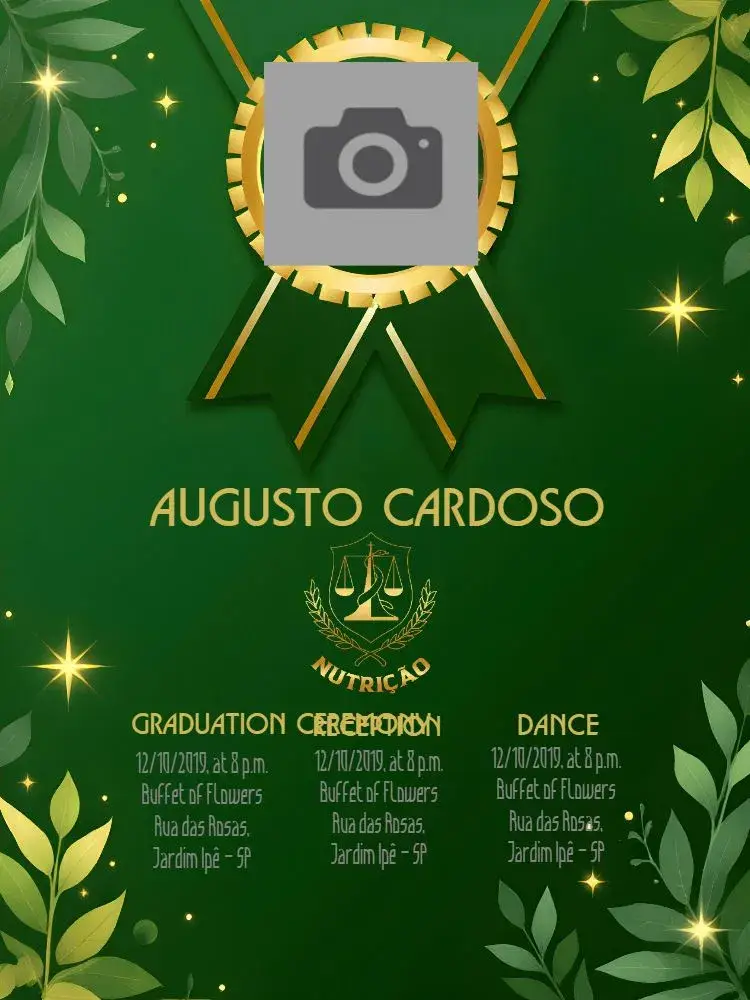 Nutrition Graduation invitation