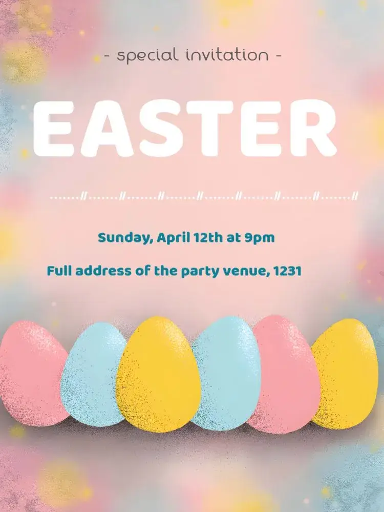 Easter Chocolate invitation