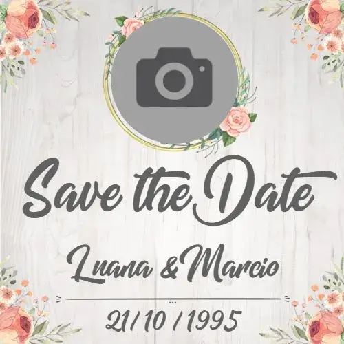 Invite Save The Date Rustic Roses Celebration editable and customizable