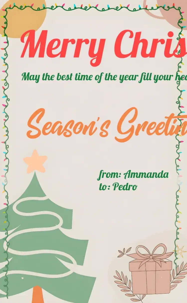 Invitation Christmas Christmas Card – Commemorative Dates theme vibrant, festive, classic, contemporary, colorful