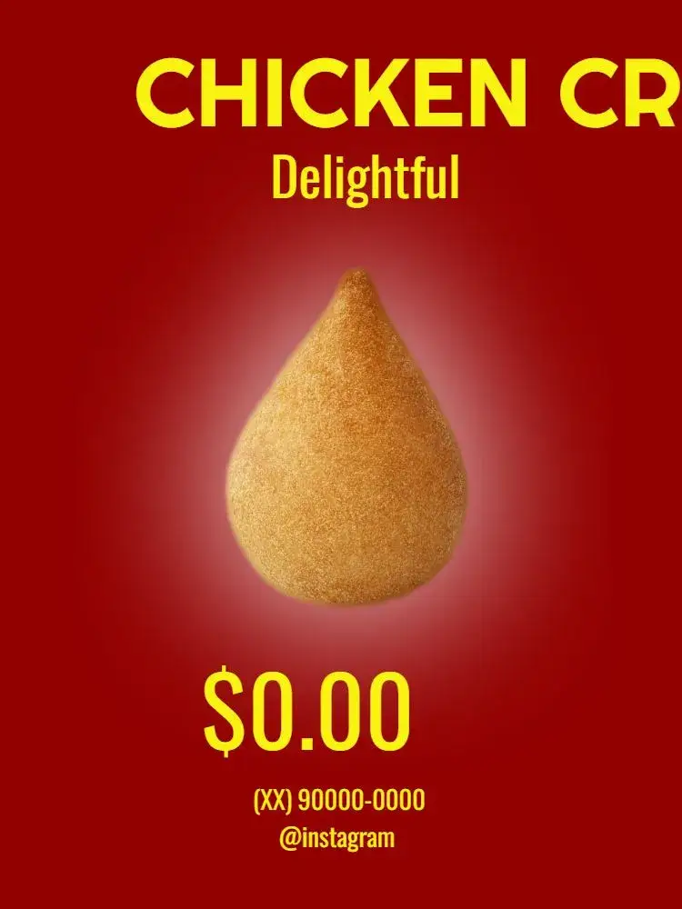 Post For Snack Bar Coxinha Promotion invitation