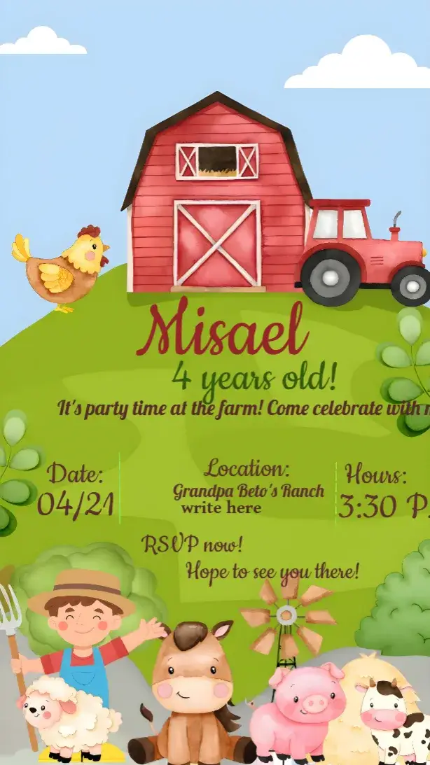Fazendinha Farm invitation