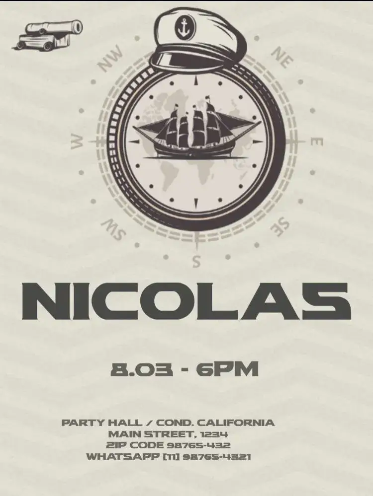From Child Sailor invitation