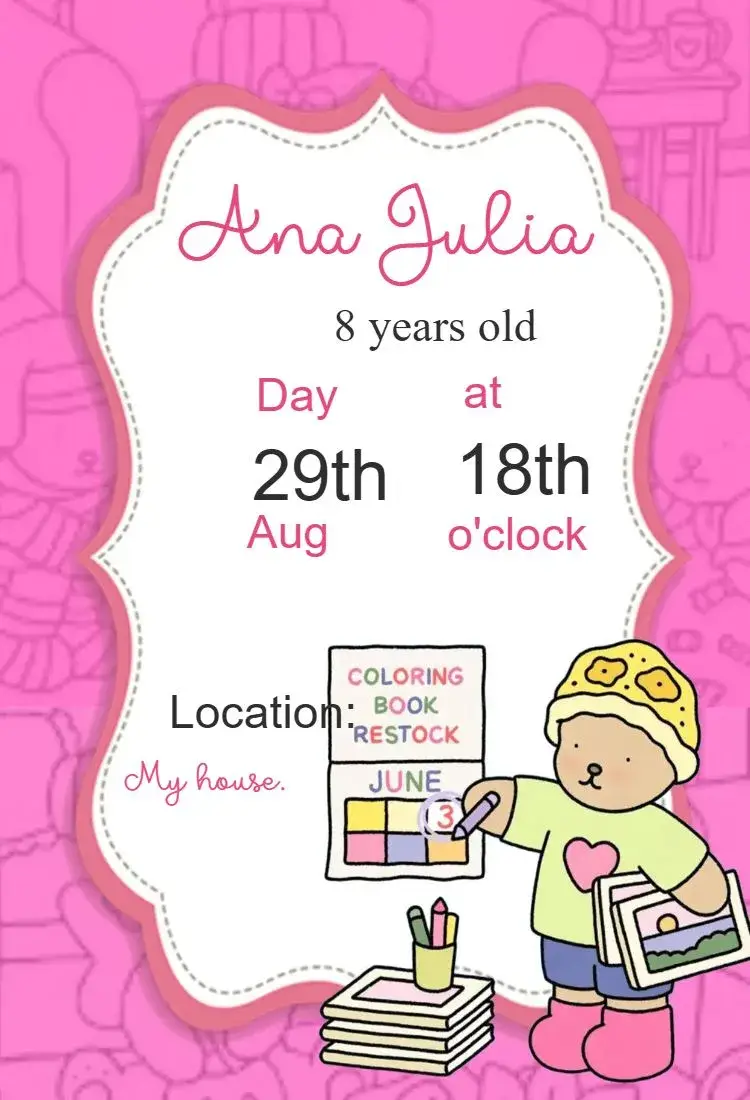 Bobbie Goods Birthday Invitation