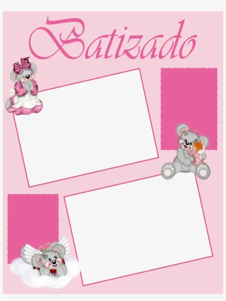 Frame For Baptism Teddy Bears Pastor