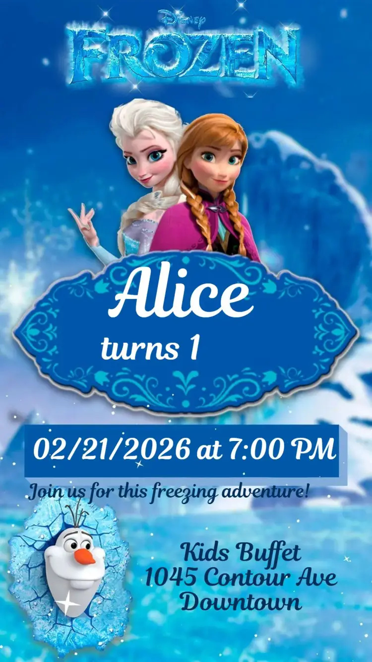 Frozen invitation