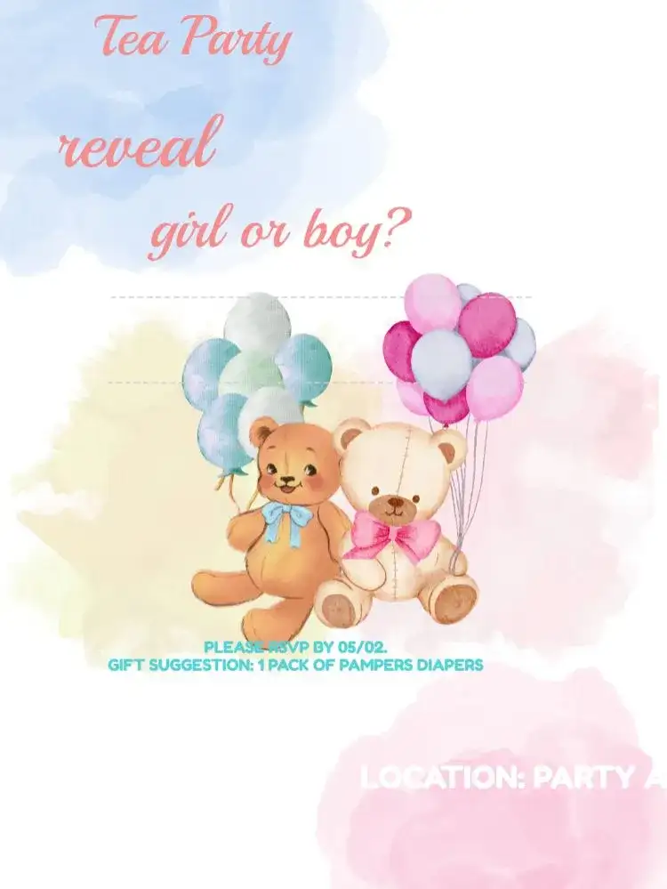 Teddy Bear Baby Shower Balloon Celebration