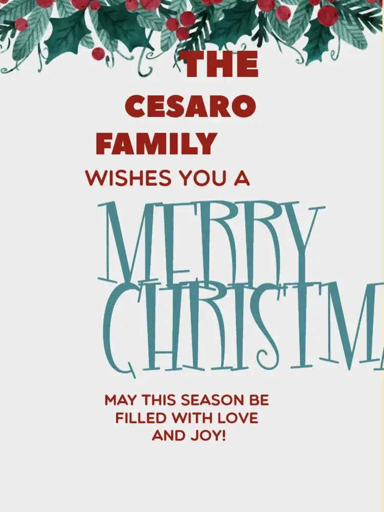 Christmas Card Twinkling Lights Leaves invitation