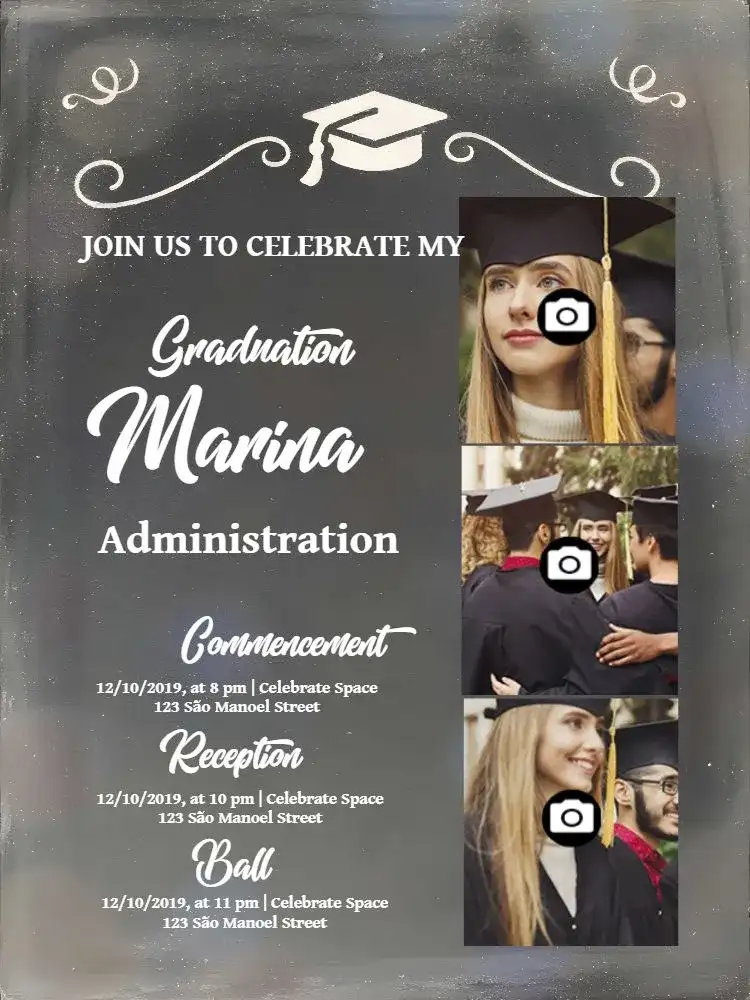 Graduation With Medium Photos