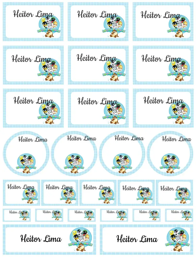 Invite Looney Tunes editable and customizable