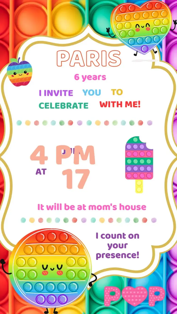 Pop lt Birthday Invitation