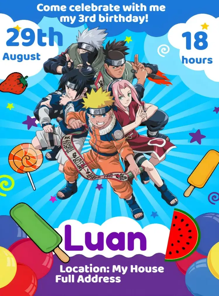 Naruto Maker invitation